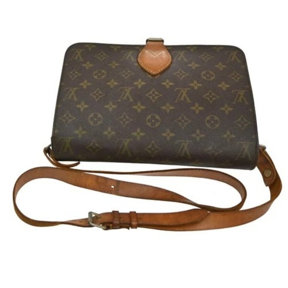 LOUIS VUITTON Cartouchiere GM Shoulder Bag Monogram Leather Brown M51252 31CA318 - Picture 5 of 16